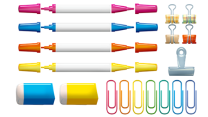 Office Supplies Paper Clip Eraser  - AnnaliseArt / Pixabay